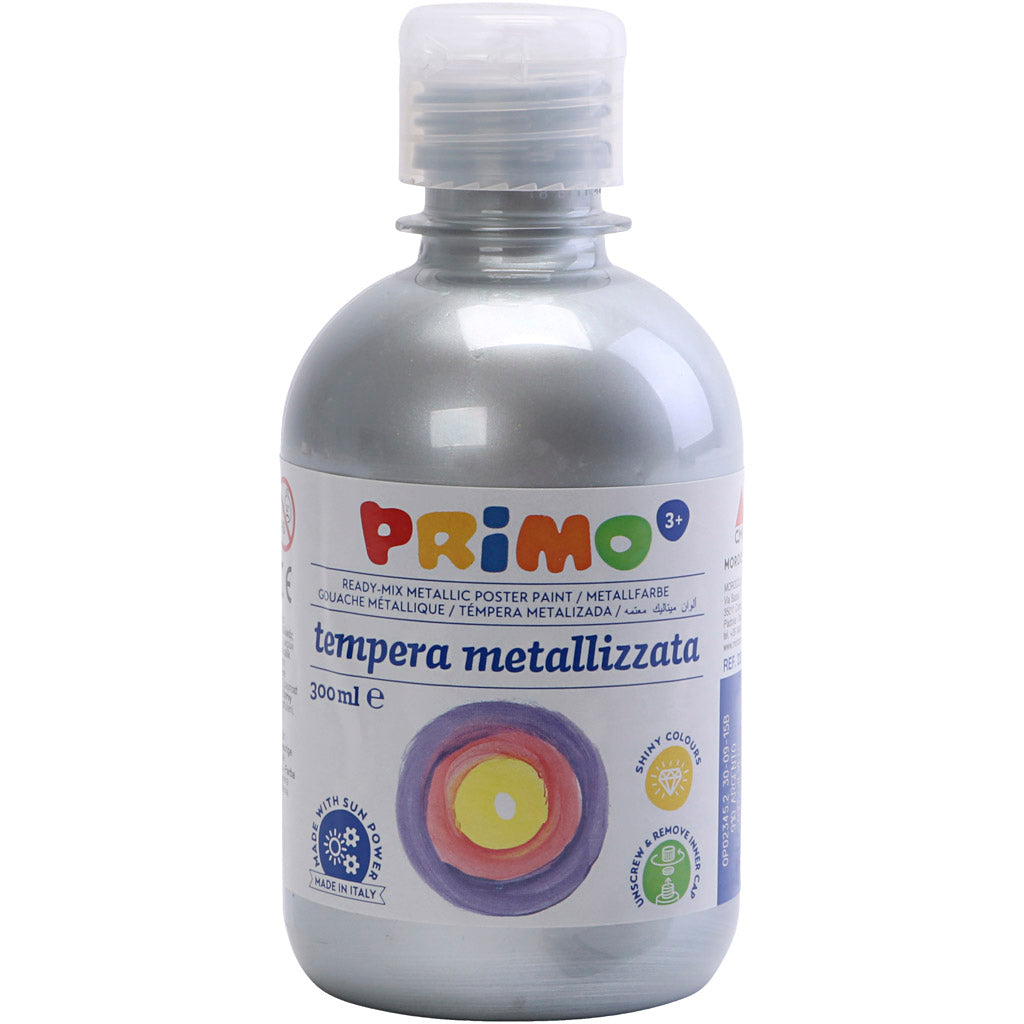 Pittura Tempera Metallizzata , argento, 300 ml/ 1 conf. [HOB-629888]