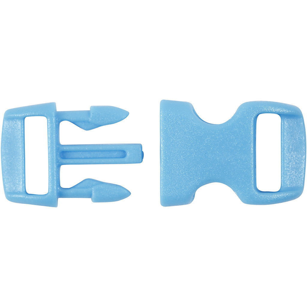 Click Clasp, L: 29 mm, L: 15 mm, misura buco 3x11 mm, colori asst., 100 pz/ 1 conf. [HOB-41621]