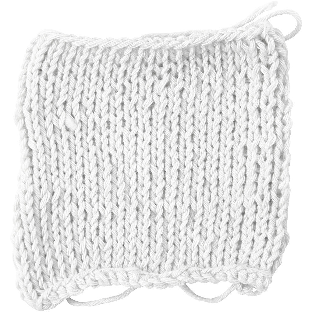 Filo di cotone, dim. 8/8, L: 80-85 M, misura maxi, bianco, 50 g/ 1 gom. [HOB-421310]
