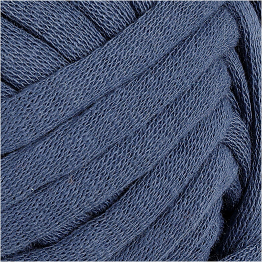 Filo tubolare in cotone, L: 45 M, usando ago 10-12, blu scuro, 100 g/ 1 gom. [HOB-42506]
