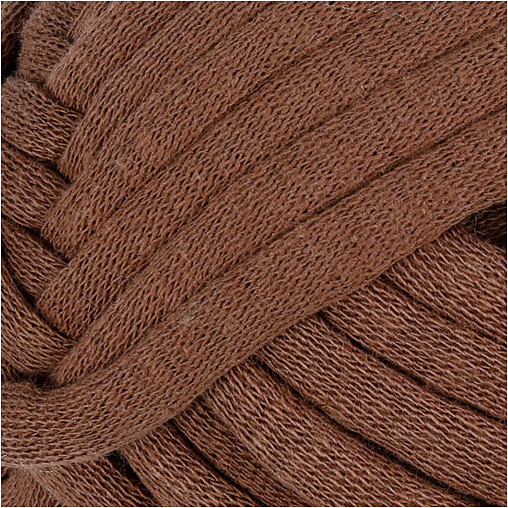 Filo tubolare in cotone, L: 45 M, usando ago 10-12, marrone, 100 g/ 1 gom. [HOB-42509]