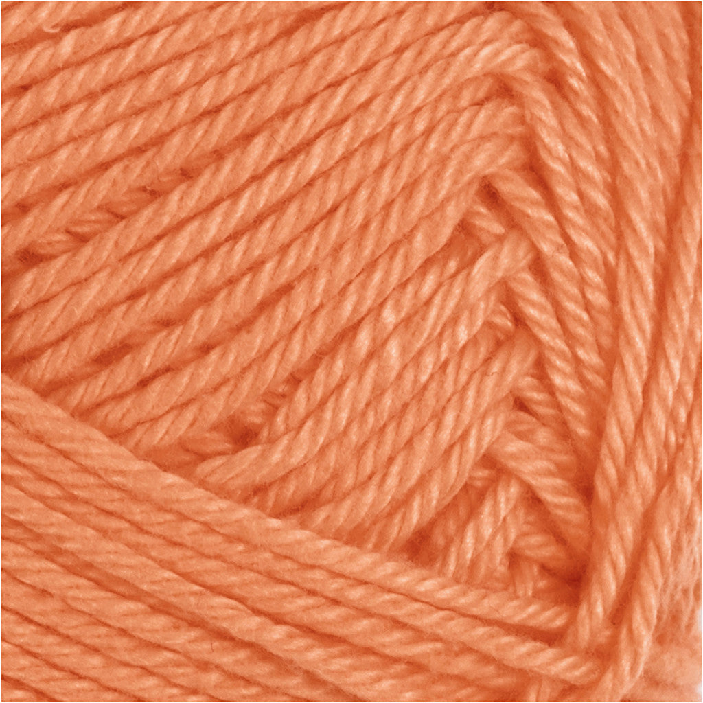Fil de coton, dim. 8/4, L : 170 M, aiguille 3-3,5, orange, 50 gr/ 1 boule [HOB-431090]