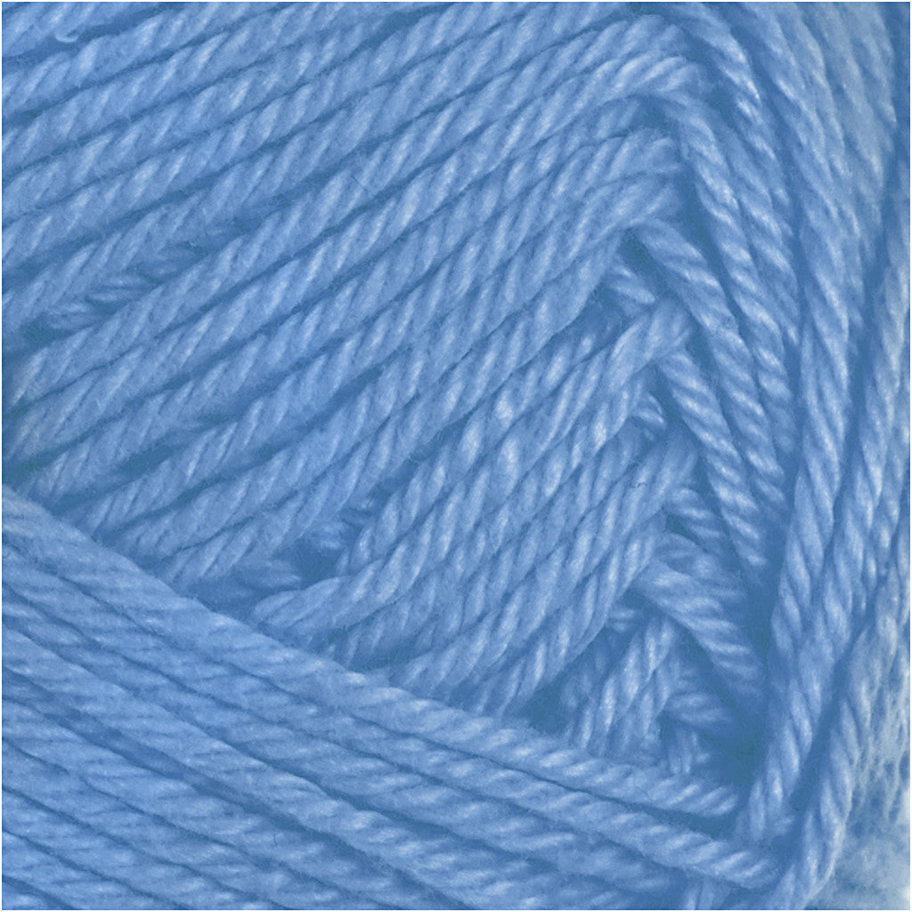 Baumwollgarn, Nr. 8/4, L 170 M, Nadel 3-3,5, Blau, 50 g/ 1 Knäuel [HOB-431110]