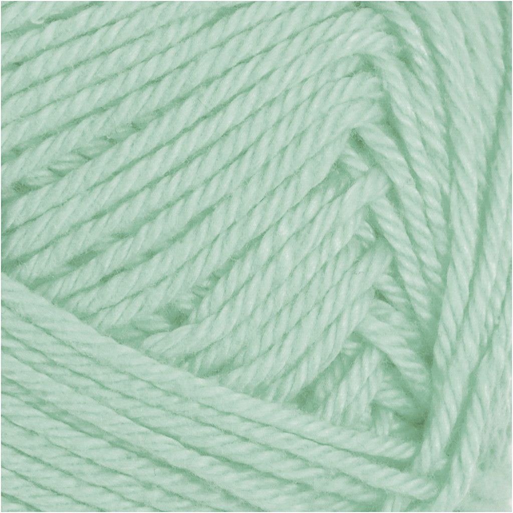 Fil de coton, dim. 8/4, L : 170 M, aiguille 3-3,5, vert menthe, 50 gr/ 1 boule [HOB-431210]