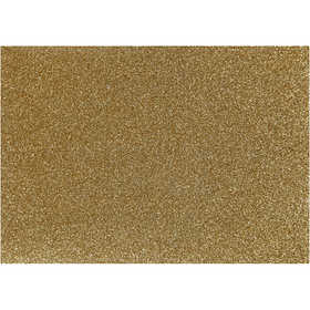 Pellicola da stirare, A5, foglio 148x210 mm, glitter, oro, 1 fgl. [HOB-44325]