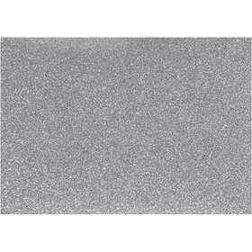 Pellicola da stirare, A5, foglio 148x210 mm, glitter, argento, 1 fgl. [HOB-44327]