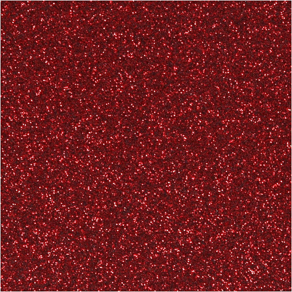 Film à repasser, A5, feuille 148x210 mm, paillettes, rouge, 1 flles [HOB-44331]