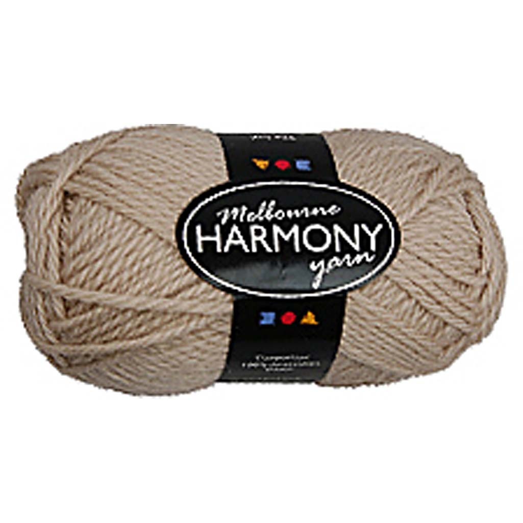Filato di lana Melbourne, L: 92 M, beige, 50 g/ 1 gom. [HOB-44712]