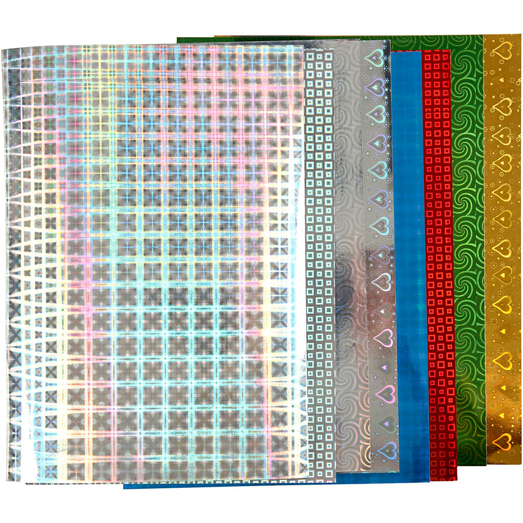 Hologramm-Papier, A4, Blatt 210x297 mm, 120 g, 80 Bl. sort./ 1 Pck [HOB-44947]