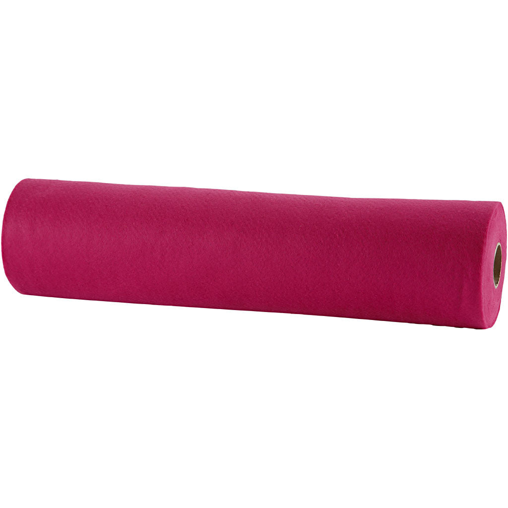 Feltro artigianale, L: 45 cm, spess. 1,5-2 mm, 180-200 g, cerise, 5 m/ 1 rot. [HOB-45009]