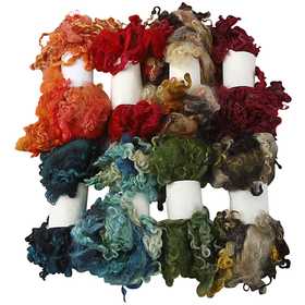 Lana riccia, colori asst., 8x20 g/ 1 pacch. [HOB-45108]