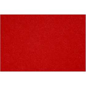 Feltro, foglio 42x60 cm, spess. 3 mm, rosso, 1 fgl. [HOB-45233]