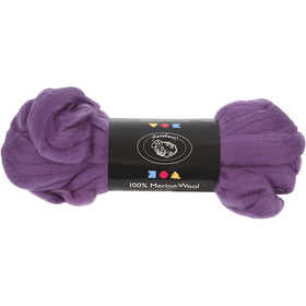 Merinowolle, Dicke 21 my, Violett, 100 g/ 1 Pck [HOB-46042]
