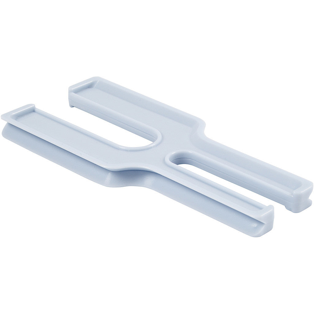 Outil pour la confection de pompons, L : 12 cm, L : 5 cm, 1 pièce [HOB-46138]