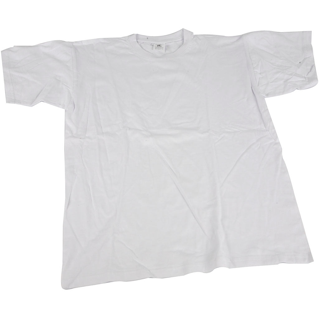 T-shirts, W: 59 cm, size X-large, round neck, 145 g, white