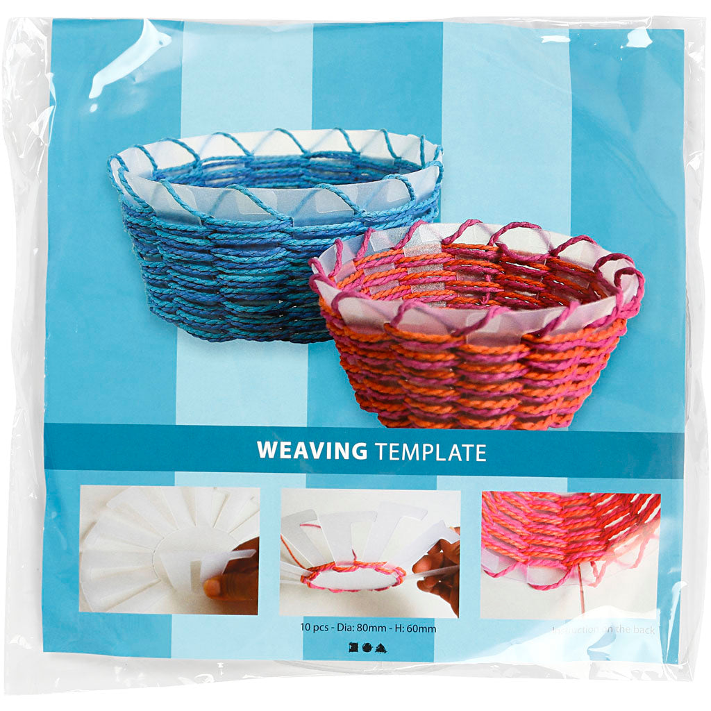 Base per certino intrecciato, H: 6 cm, diam 8 cm, transparent, 10 pz/ 1 conf. [HOB-47452]