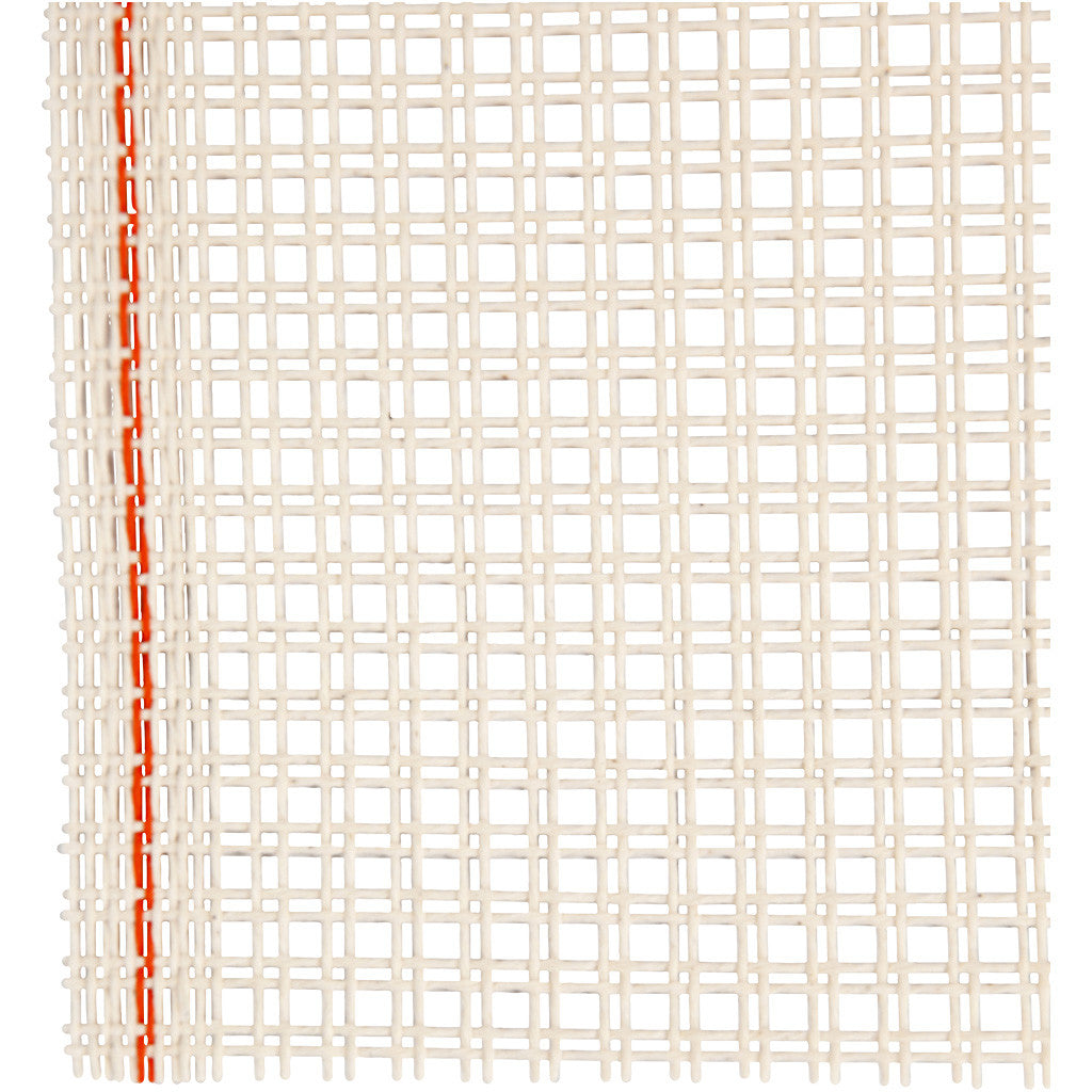 Stoffa Rya, L: 50 cm, avorio, 1 m/ 1 rot. [HOB-47456]