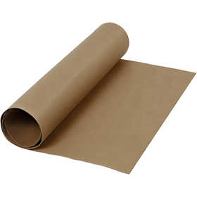 Carta in finta pelle, L: 50 cm, tinta unita, 350 g, marrone scuro, 1 m/ 1 rot. [HOB-498943]
