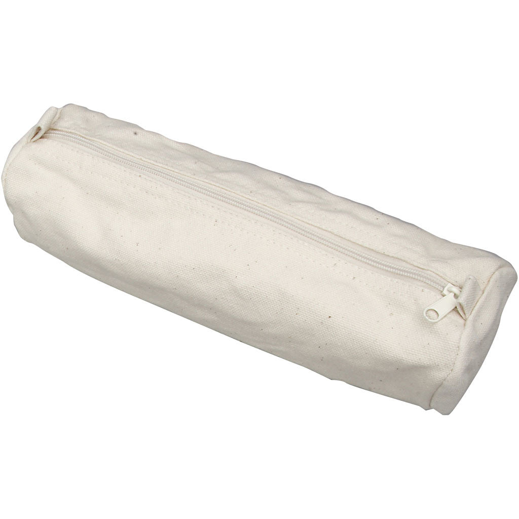 Trousse, L : 20 cm, d 6 cm, 300 gr, naturel clair, 1 pièce [HOB-499070]