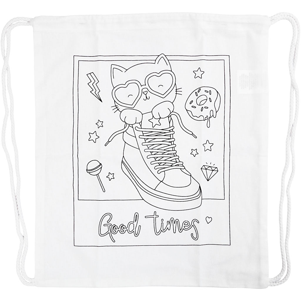 Gym Bag, size 37x41 cm, 130 g, white