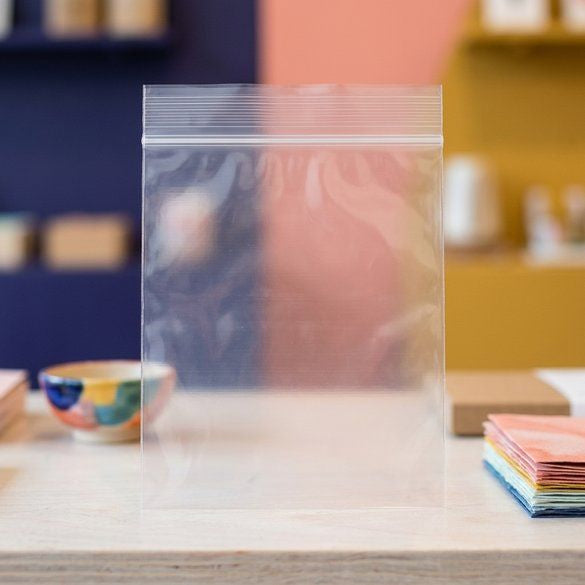 Druckverschlussbeutel Transparent 25.5x30.5cm PE 100 Mikron (100 Stück) [4PE1012]