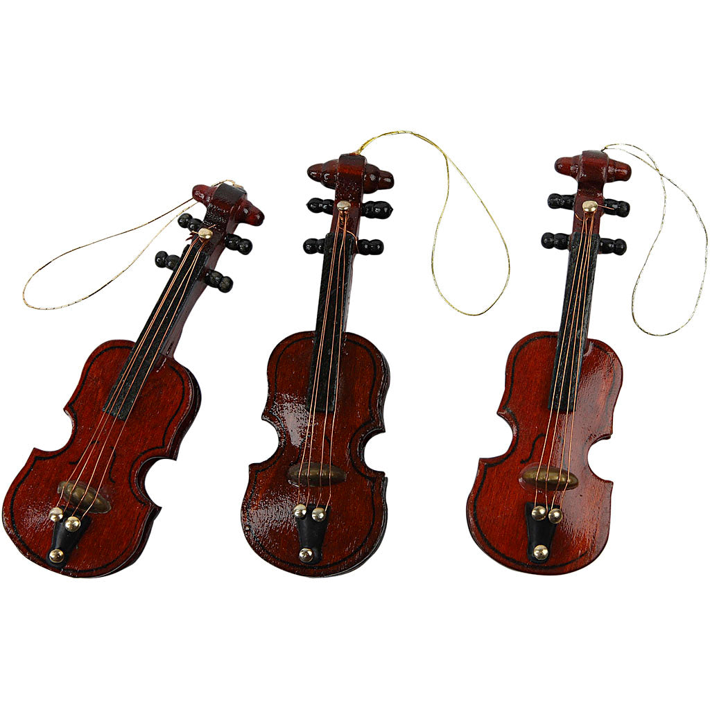 Violins, L: 8 cm, 12 pc
