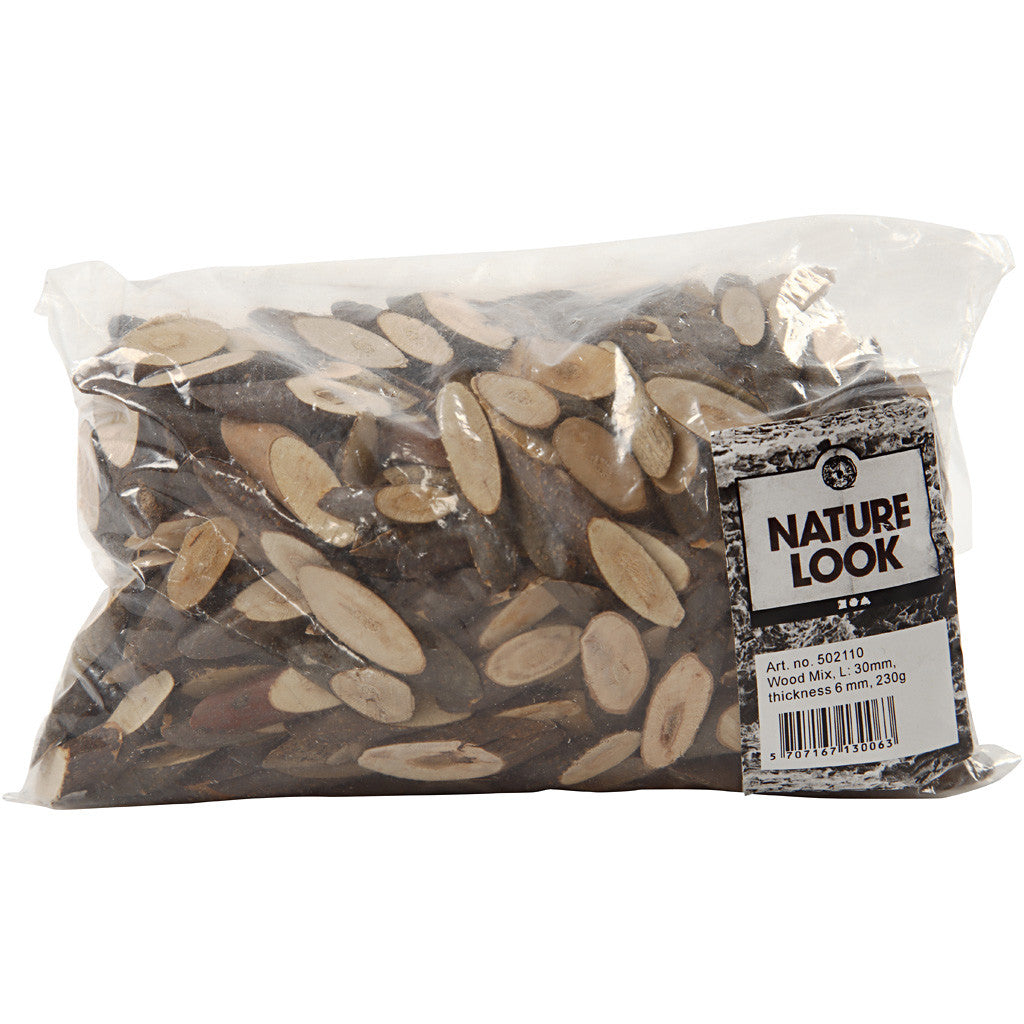 Misto legno, L: 30 mm, spess. 6 mm, 230 g/ 1 conf. [HOB-502110]