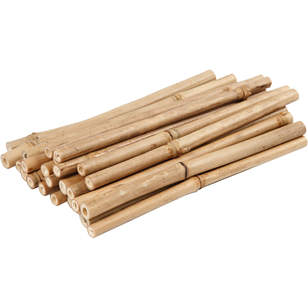 Stecco di bamboo, L: 20 cm, spess. 8-15 mm, 30 pz/ 1 conf. [HOB-50234]