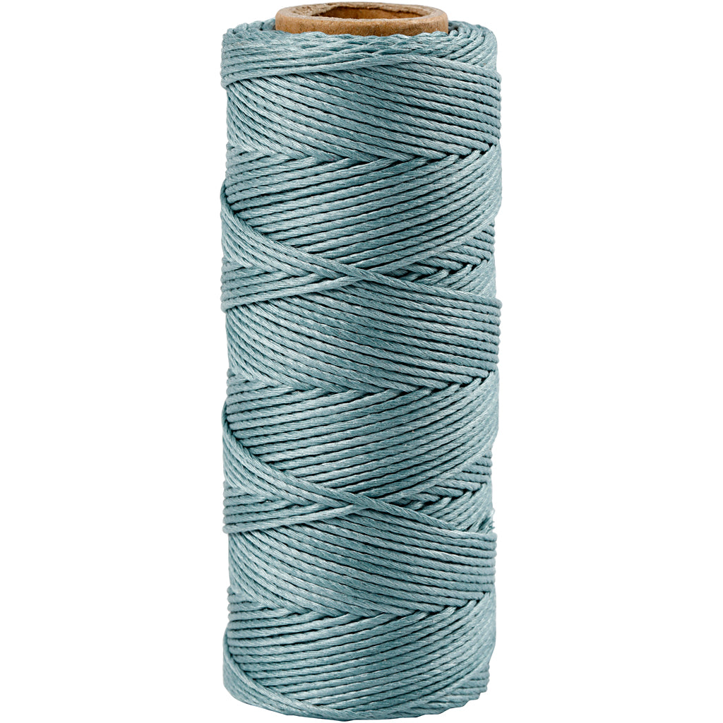 Bamboo Cord, thickness 1 mm, dark turquoise, 65 m/ 1 roll