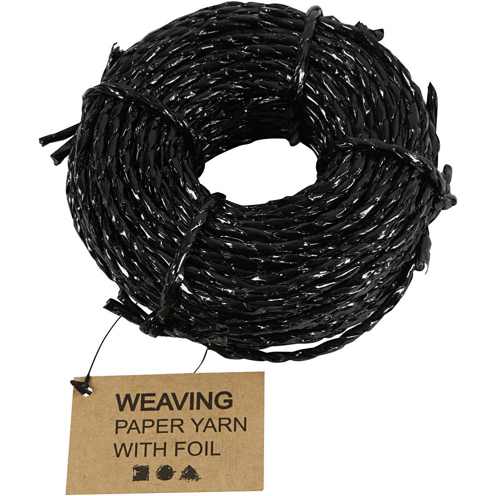Spago in Carta, spess. 3,5-4 mm, ca. 25 m, nero, 25 m/ 1 rot. [HOB-50399]