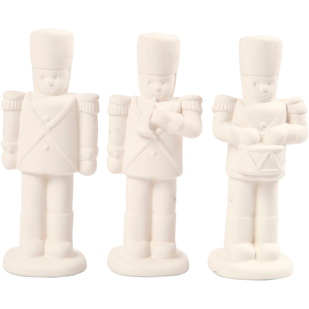 Nutcracker, H: 14 cm, white