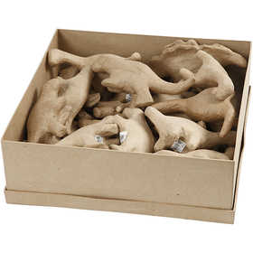 Dinosaurier, H 9-12,5 cm, B 4,5+5,5 cm, 21 Stk/ 1 Pck [HOB-50716]