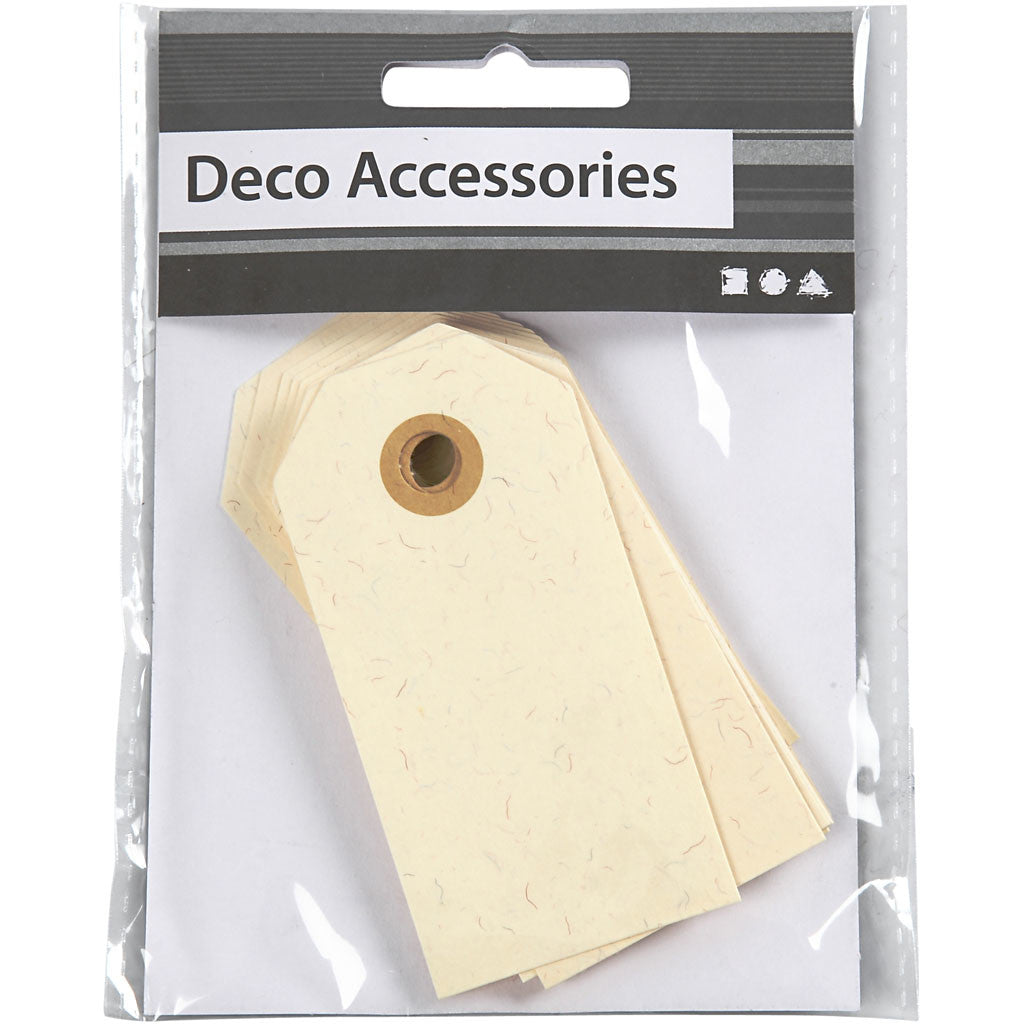 Cartellini Manila, misura 4x8 cm, 250 g, panna, 1000 pz/ 1 conf. [HOB-510041]