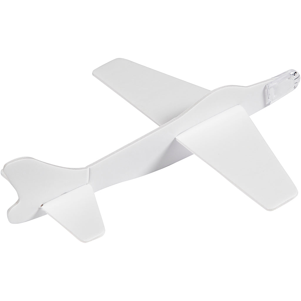 Flugzeug-Sortiment, L 19 cm, B 17,5 cm, Weiß, 2 Stk/ 1 Pck [HOB-51232]