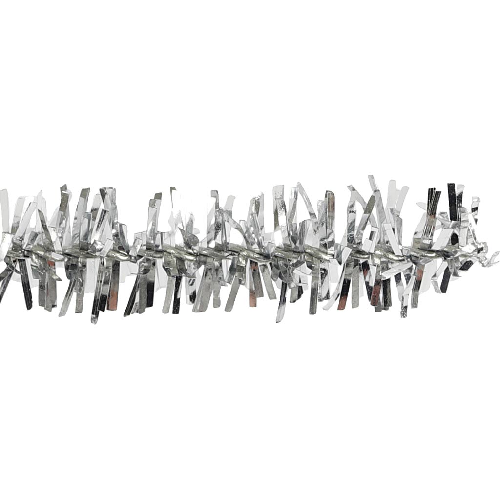 Chenilledraht, Silber, L: 30 cm, Stärke: 6 mm, 24 Stck./ 1 Pck. [HOB51635]
