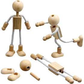 Biege-Figuren, H 12 cm, 4 Set/ 1 Pck [HOB-517760]