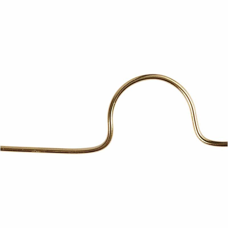 Aluminiumdraht, rund, Dicke 1 mm, Gold, 16 m/ 1 Rolle [HOB-518314]