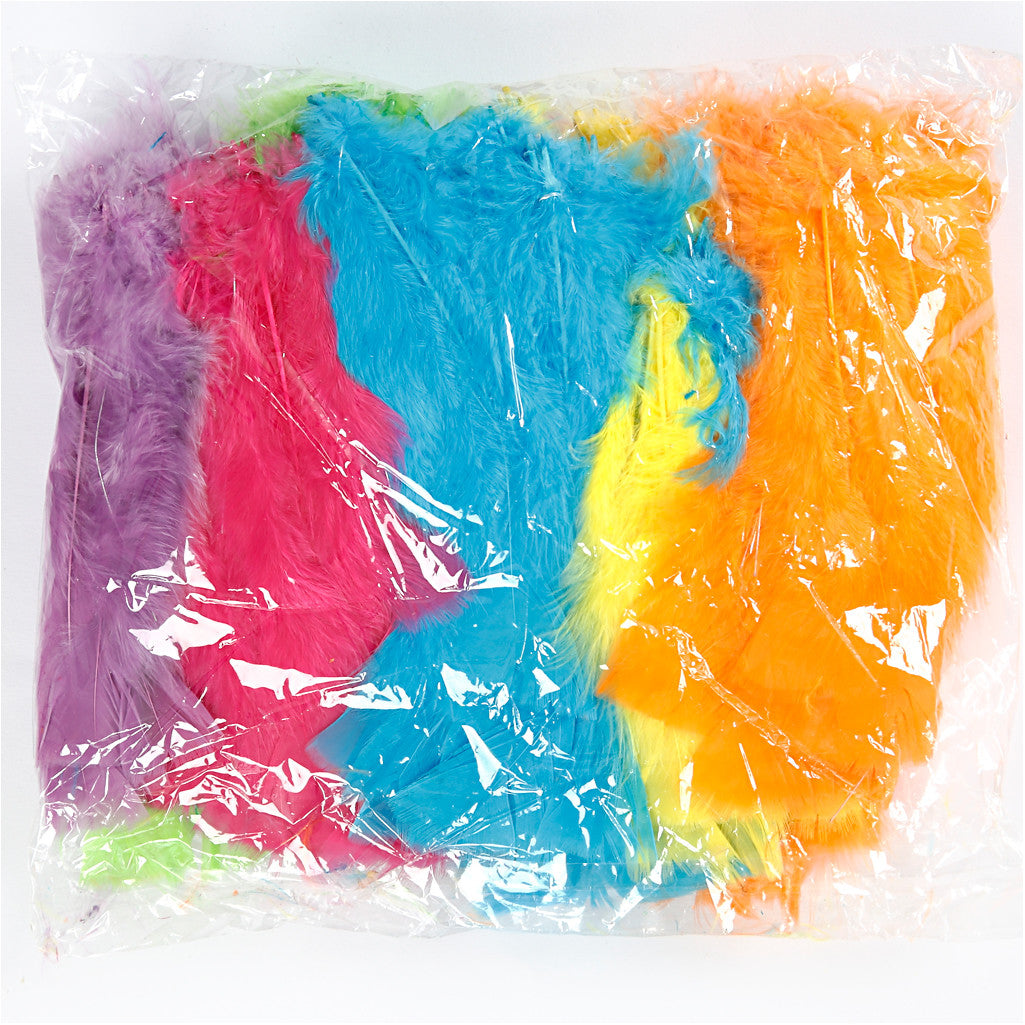 Piume, L: 11-17 cm, colori asst., 144 pacch./ 1 conf. [HOB-51846]