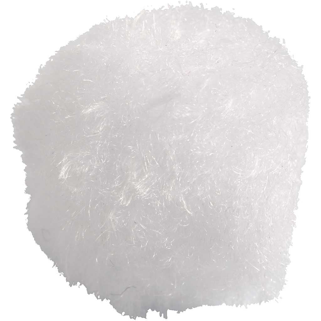 Pon-pon, diam 20 mm, bianco, 100 pz/ 1 conf. [HOB-51858]