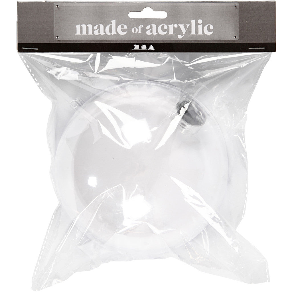 Pallina da decorare, diam 13,6 cm, transparent, 1 pz [HOB-52118]