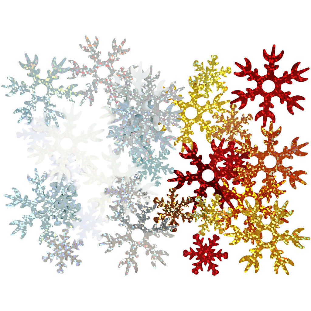 Paillettes, dim. 25+45 mm, ass. de couleurs, 250 gr/ 1 Pq. [HOB-52181]