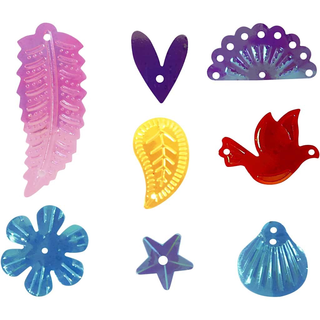 Lustrini, misura 15-45 mm, colori perlati, 30 g/ 1 conf. [HOB-522520]