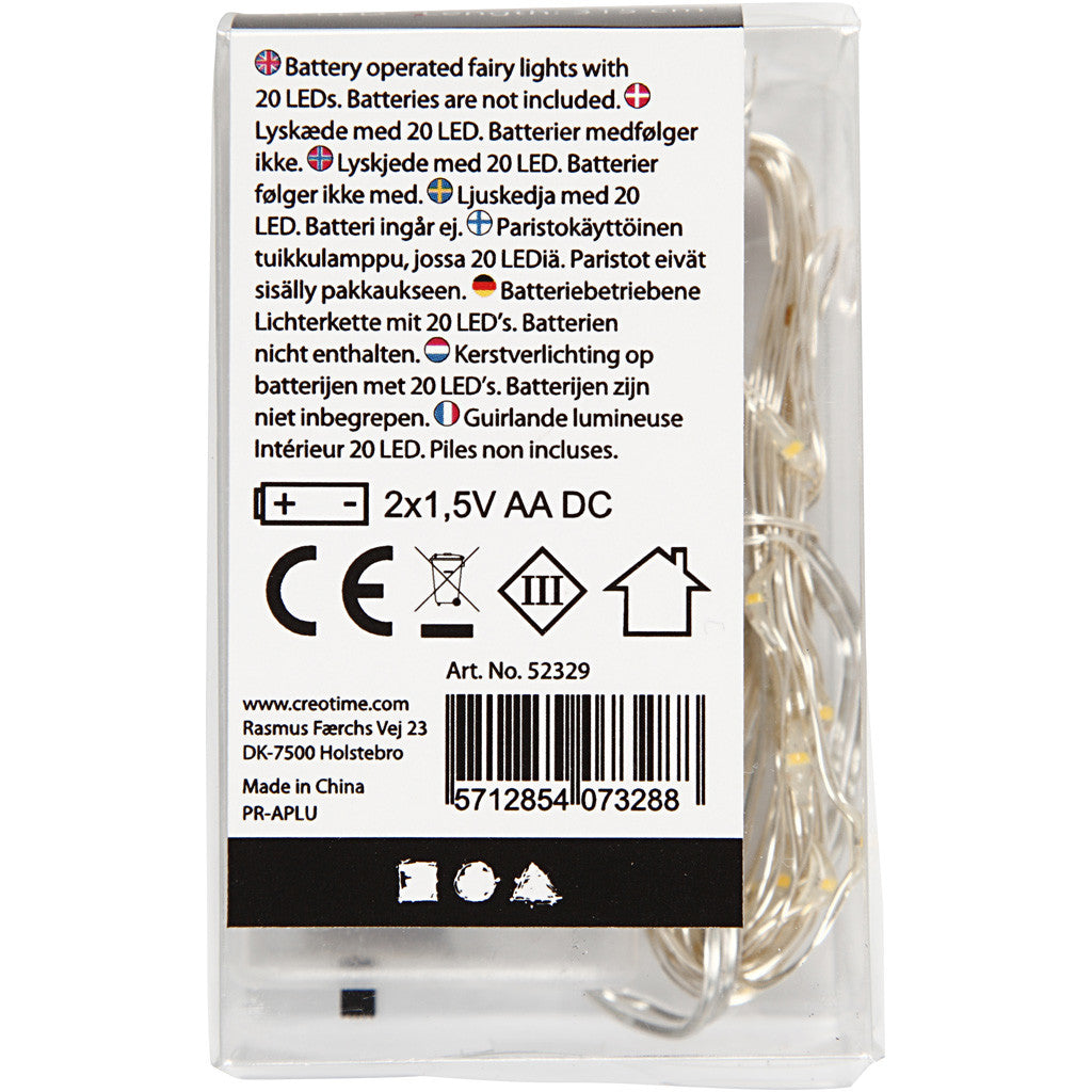 LED Lichterkette, L 3,15 M, Silber, 1 Stk [HOB-52329]