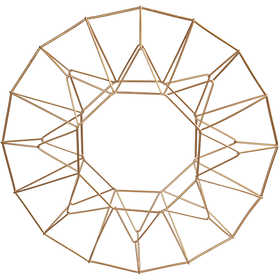 Decoro pendente, cerchio, diam 28 cm, ottone, 1 pz [HOB-52361]