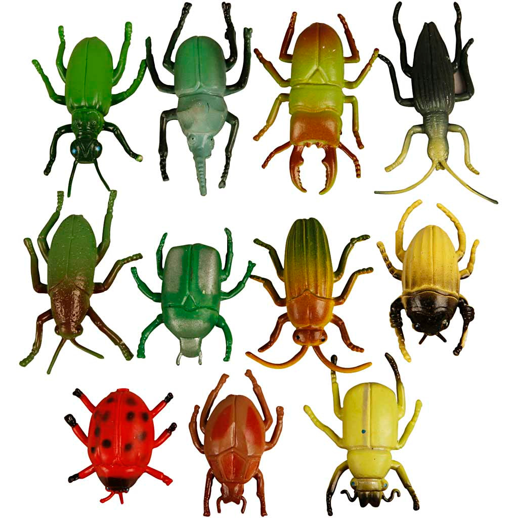 Insects, size 5 cm, 60 pc