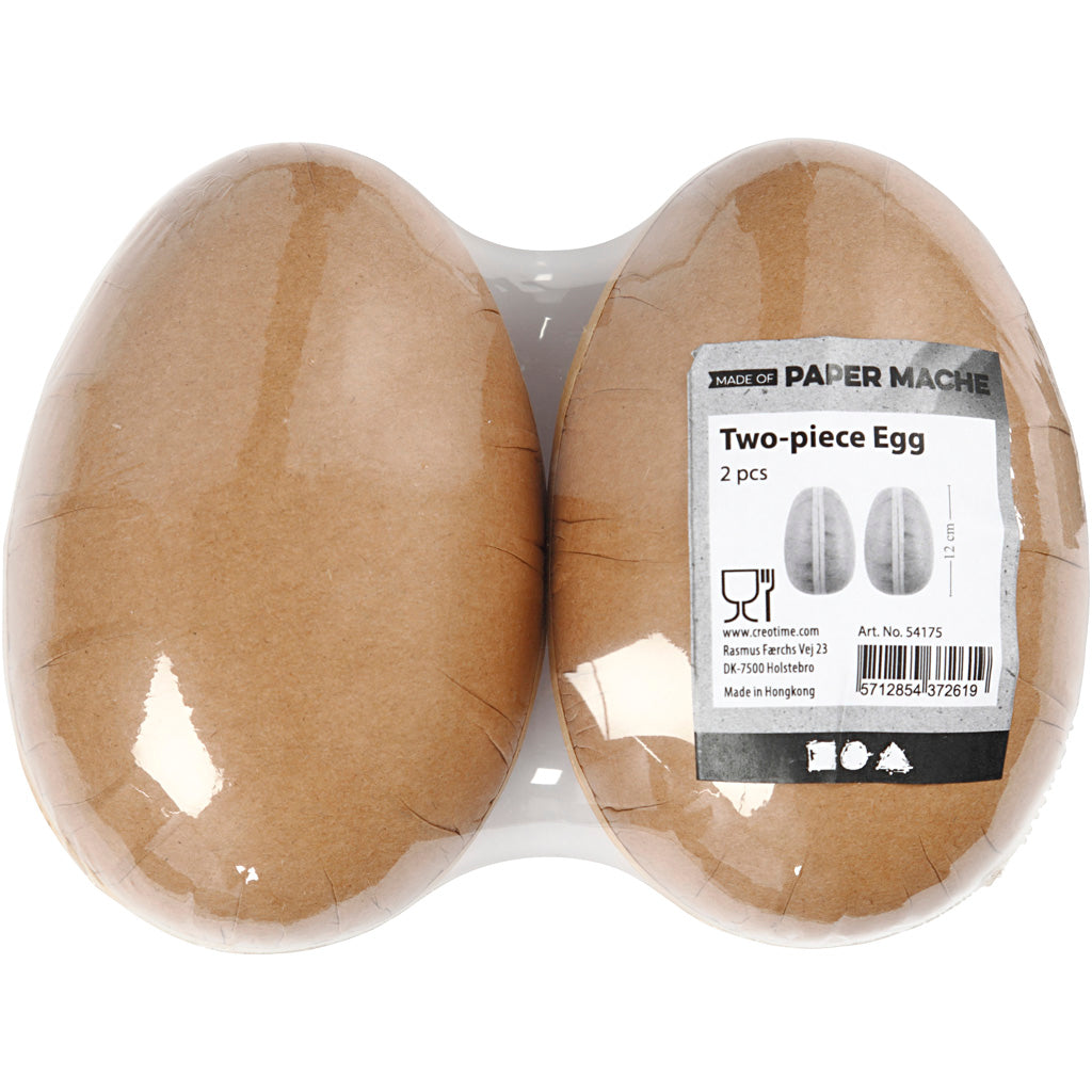 Uova a due pezzi, L: 12 cm, 2 pz/ 1 conf. [HOB-54175]