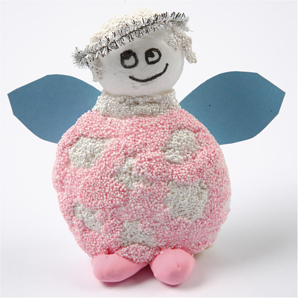 Sfere e Uova di Polistirolo, misura 1,5-6,1 cm, bianco, 550 pz/ 1 conf. [HOB-54379]