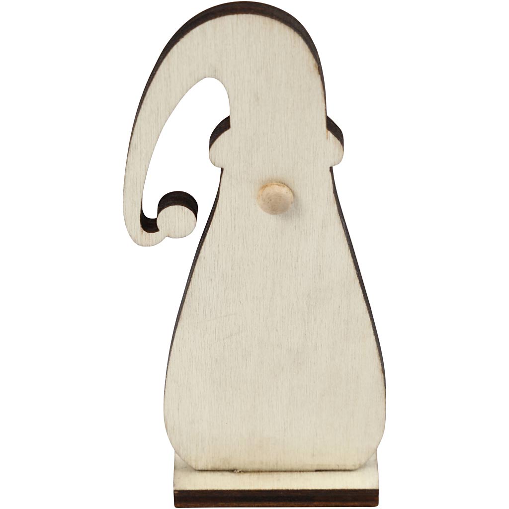 Gnomo di Natale, H: 10 cm, P: 1,5 cm, L: 4,5 cm, spess. 3 mm, 3 pz/ 1 conf. [HOB-54467]