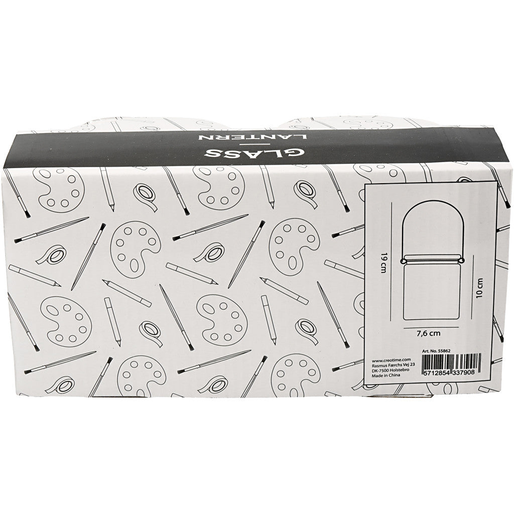 Lanterna, H: 10 cm, diam 7,6 cm, 2 pz/ 1 conf. [HOB-55862]