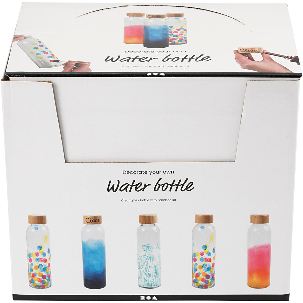 Wasserflasche, H 22 cm, D 6,7 cm, 500 ml, 12 Stk/ 1 Pck [HOB-55877]